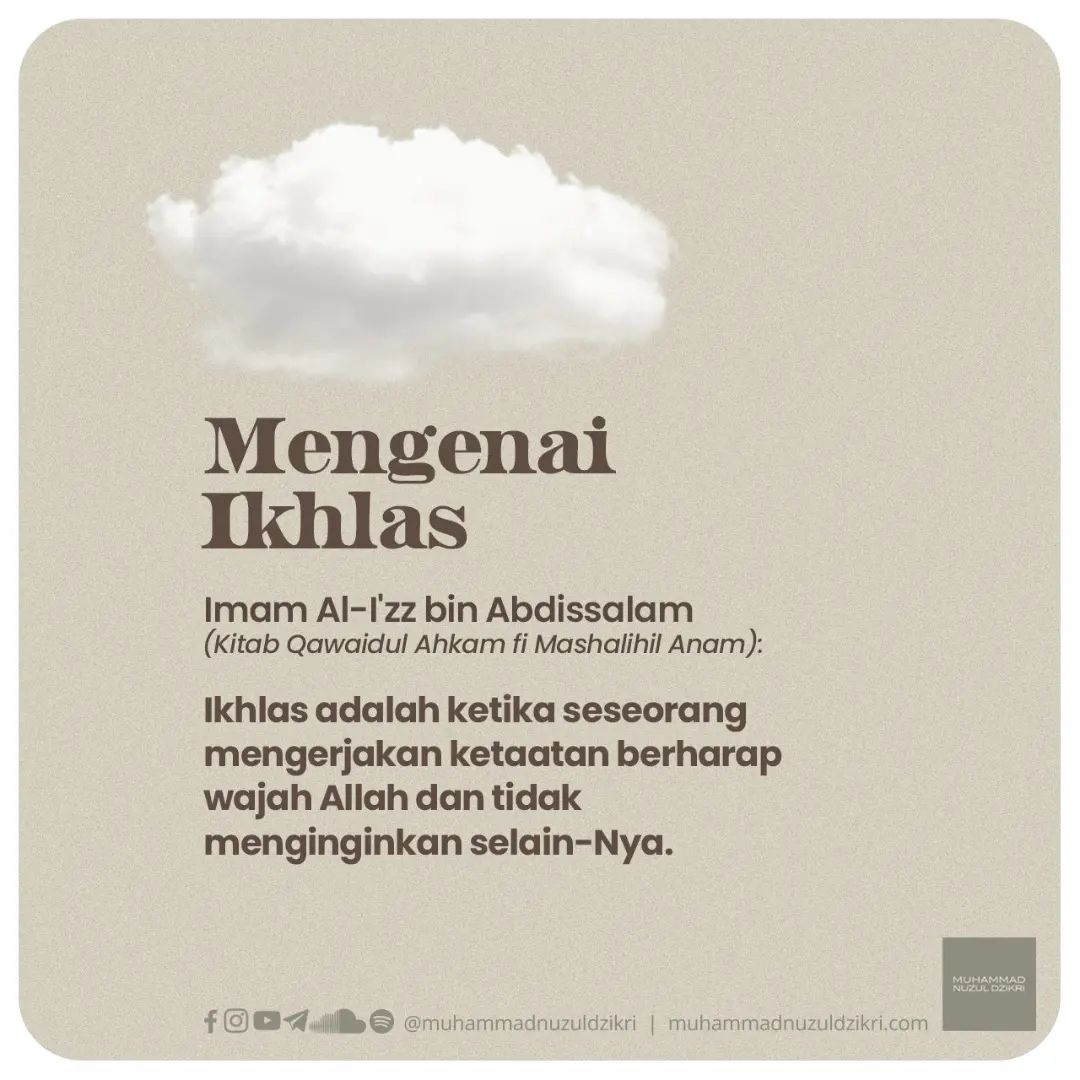 Mengenai Ikhlas